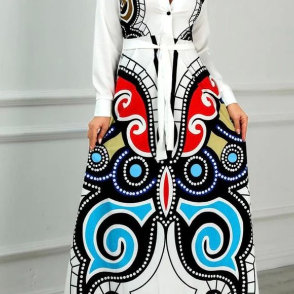 Butterfly Maxi Dress 2x NWOT - Picture 2 of 9